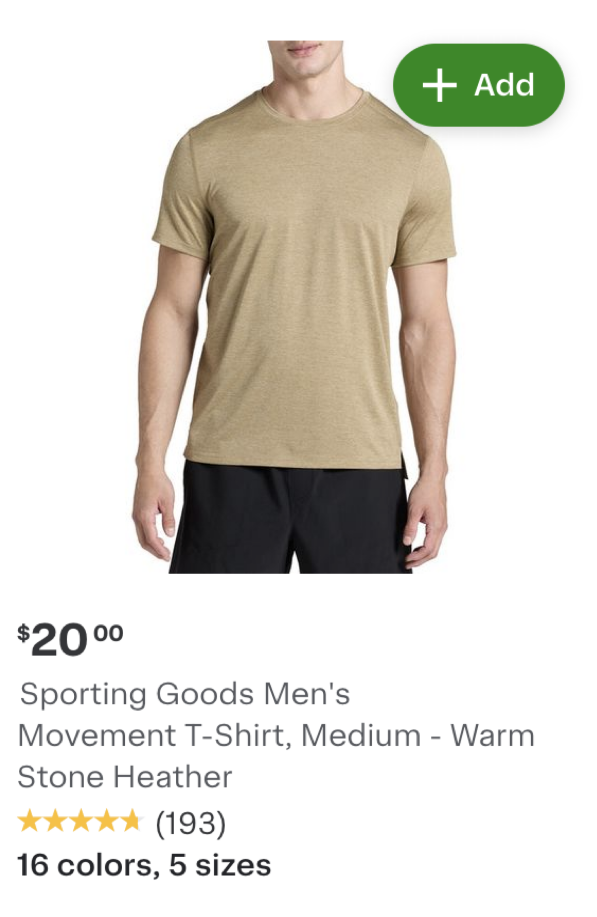 Shows the item card variant display after redesign.